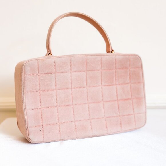 Chanel Pink Suede Top Handle Bag - Picture 6 of 16